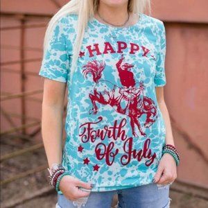 NWT Fourth of July Western T-shirt Tee